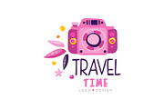 Travel time logo design, summer