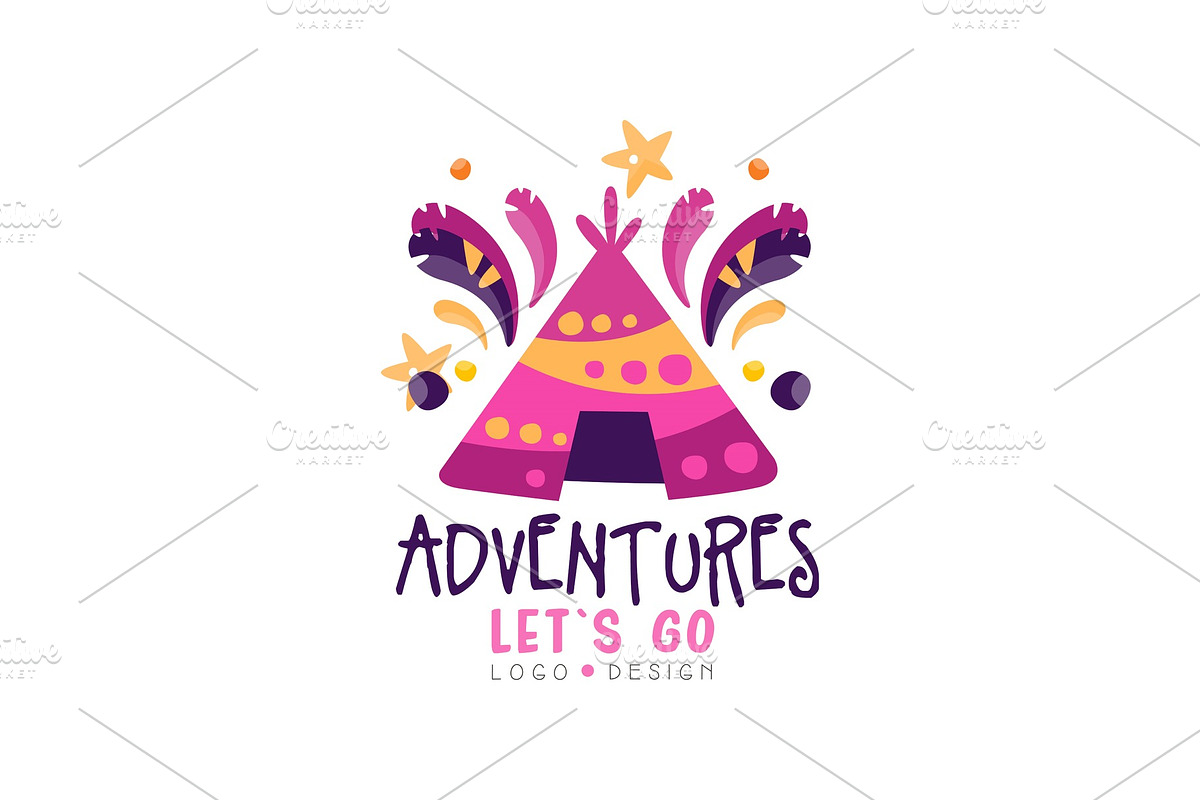 Adventures, lets go logo design in Objects - product preview 8
