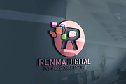 R Letter Digital Logo
