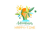 Adventures, happy time logo design