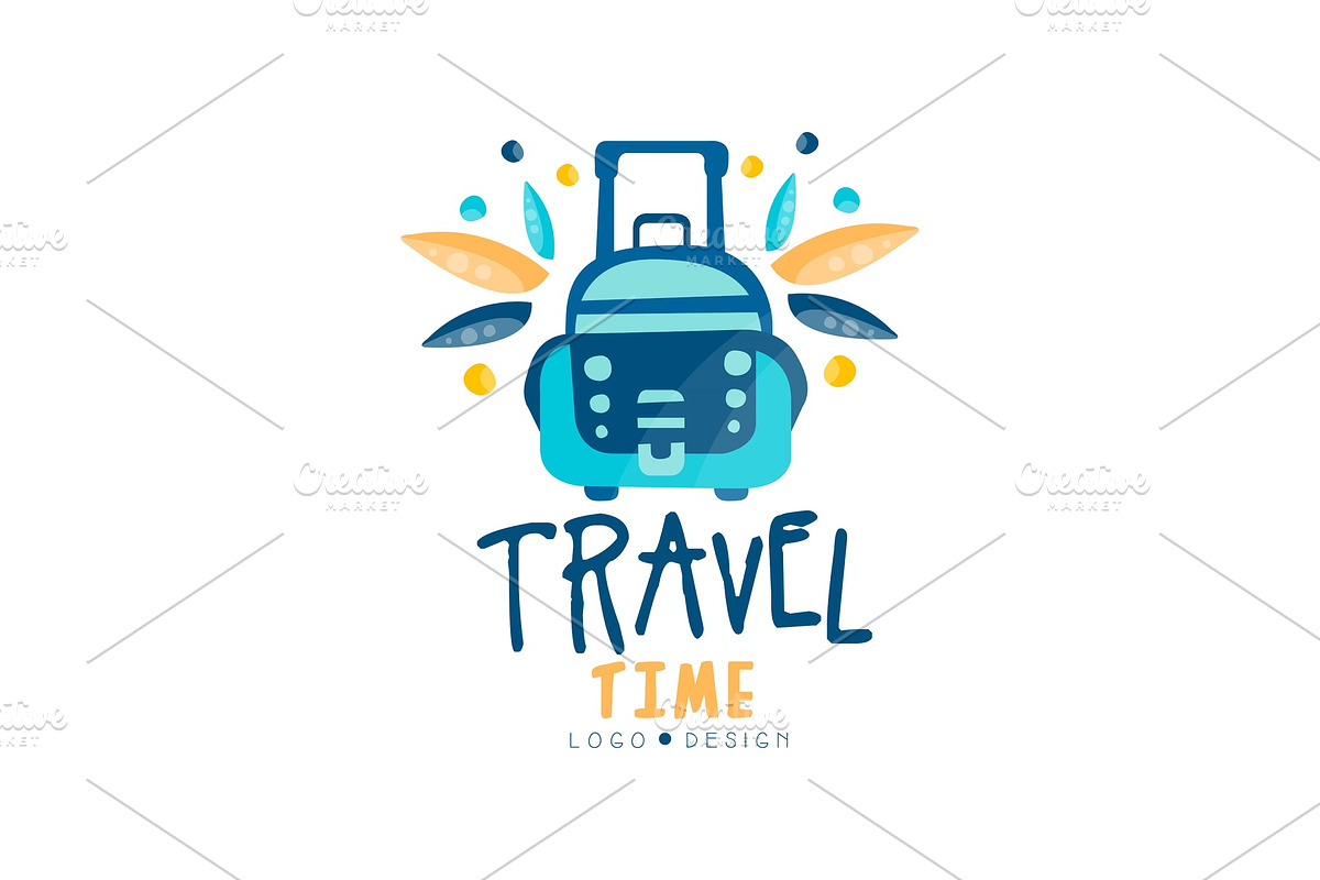 Travel time logo design, summer in Objects - product preview 8