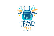 Travel time logo design, summer