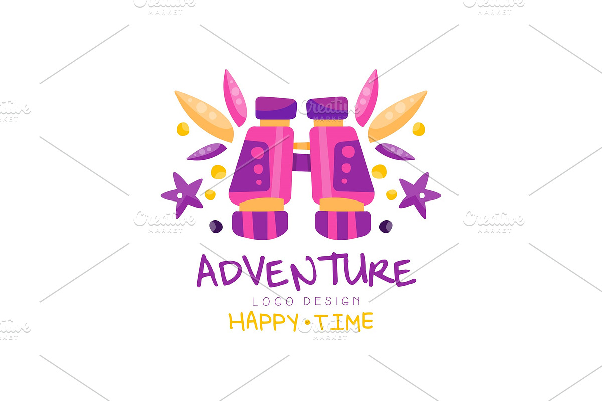 Adventure, happy time logo design in Objects - product preview 8