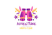 Adventure, happy time logo design