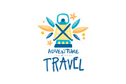 Adventure travel logo design