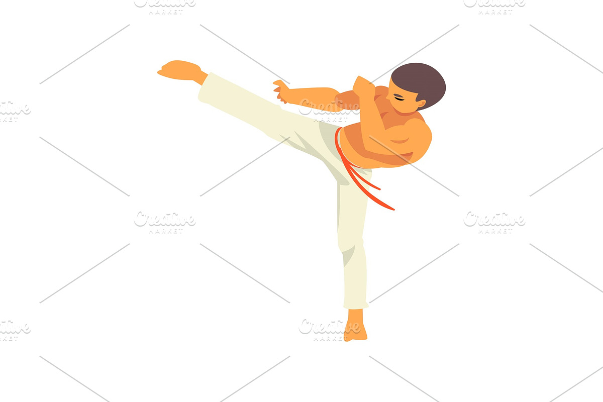 Capoeira Dancer Character Doing in Illustrations - product preview 8