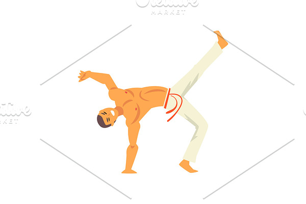 Capoeira Dancer Fighter Character