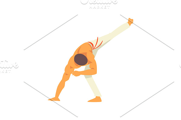 Male Capoeira Dancer Character