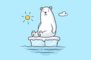 Global Warming Polar Bear
