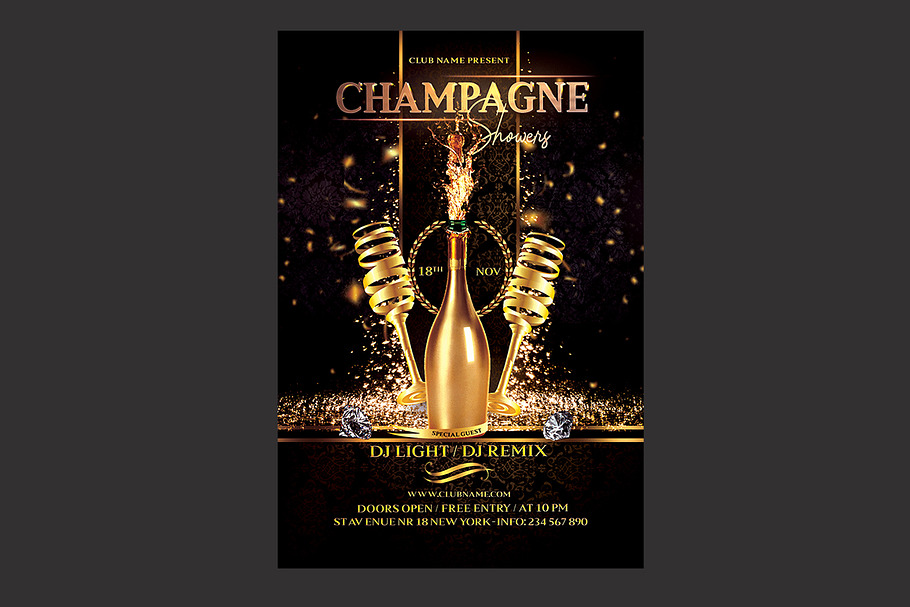Champagne Party Flyer 