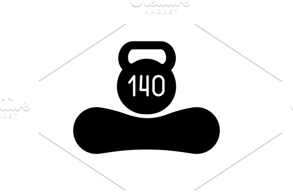 Maximum weight up to 140 kg icon