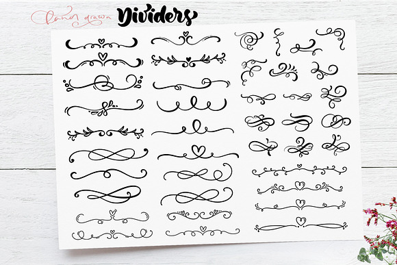 Vector flourish dividers SVG in Objects - product preview 2