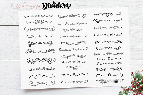 Vector flourish dividers SVG in Objects - product preview 3