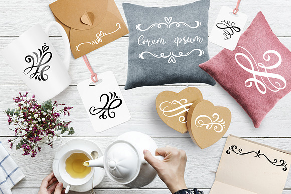 Vector flourish dividers SVG in Objects - product preview 4