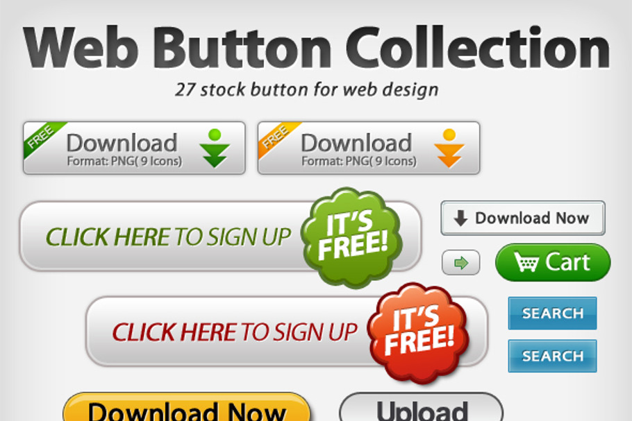Web button(27 collection)