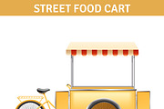 Street food cart illustration