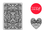 Decorative playing card suits set