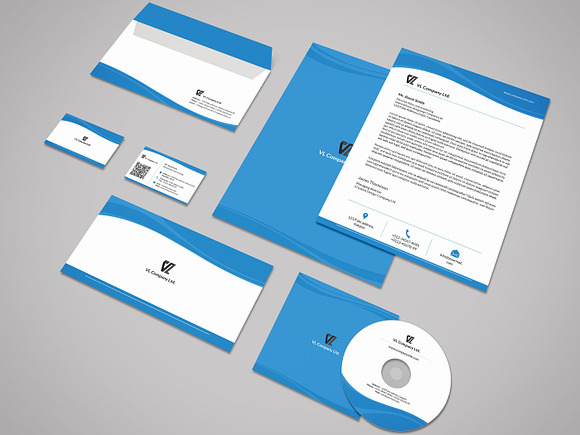 Clean Corporate Identity-V01 in Stationery Templates - product preview 1