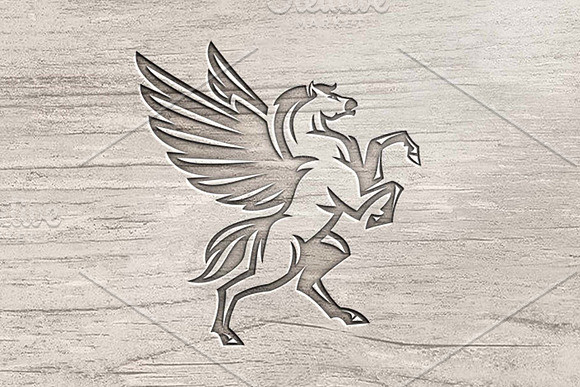 Majestic Pegasus in Logo Templates - product preview 4