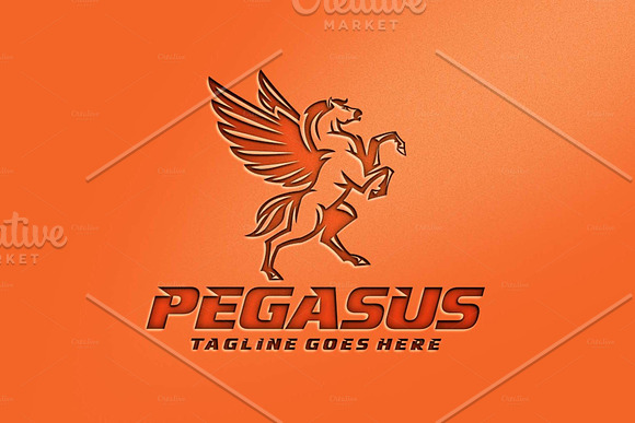 Majestic Pegasus in Logo Templates - product preview 5
