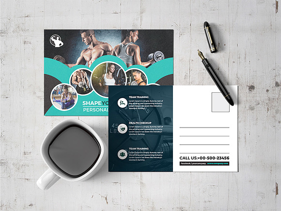 Post Card 54 in Postcard Templates - product preview 1
