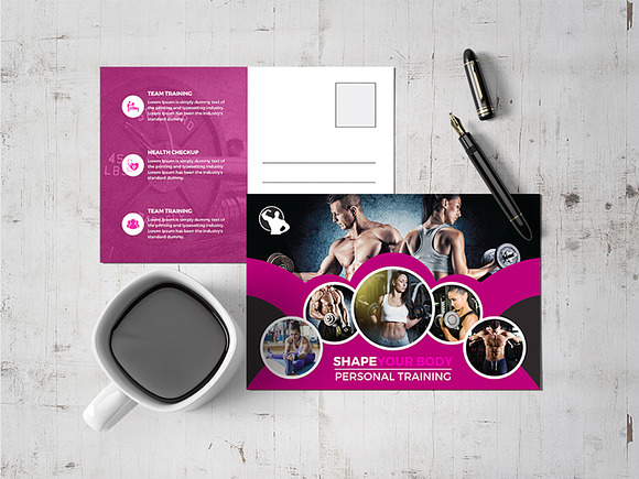 Post Card 54 in Postcard Templates - product preview 2