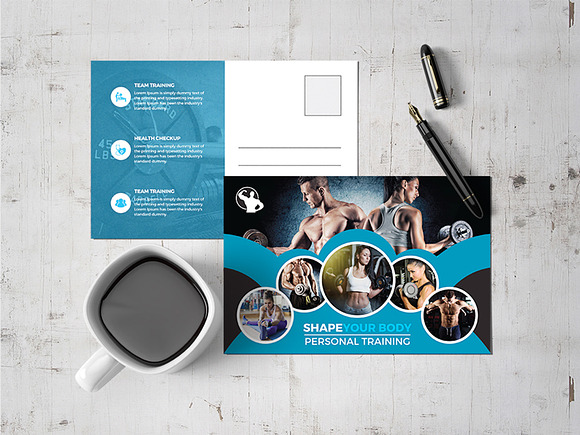 Post Card 54 in Postcard Templates - product preview 3