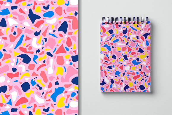 Pink Terrazzo Seamless Pattern in Patterns - product preview 4