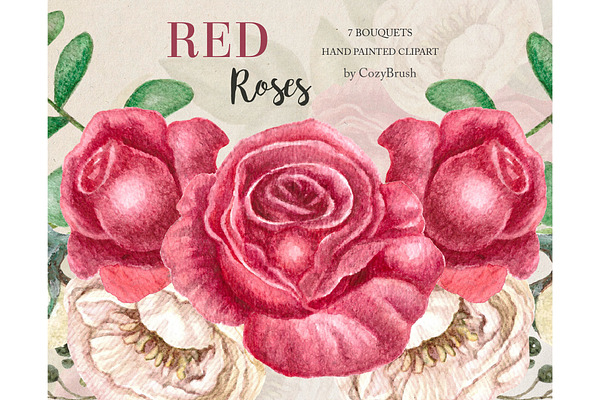 Red roses Bouquets clipart png