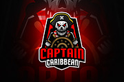 CaptCaribbean - Mascot & Esport logo