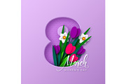 8 March greeting card for