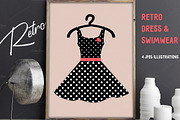 Retro Dresses & Swimwear Prints