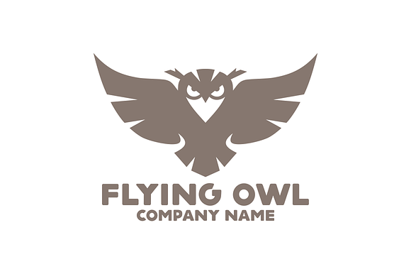 Flying Owl Logo in Logo Templates - product preview 1
