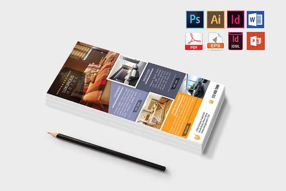 Rack Card | Hotel DL Flyer Vol-01 in Flyer Templates - product preview 2