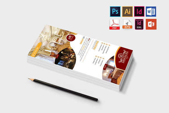 Rack Card | Hotel DL Flyer Vol-03 in Flyer Templates - product preview 2