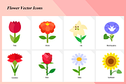 Flower Vector Icons set