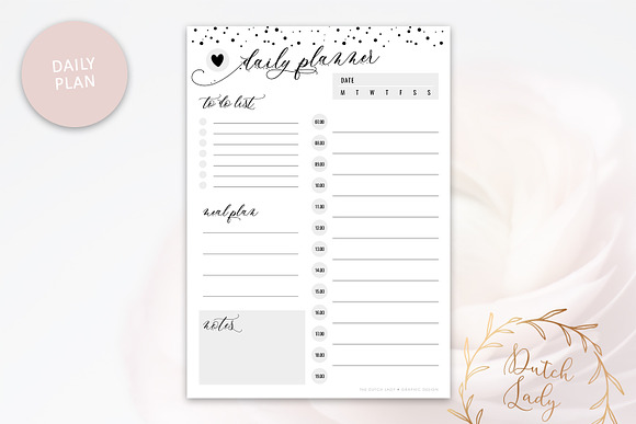 Printable Planner Pack - Dotted in Stationery Templates - product preview 1