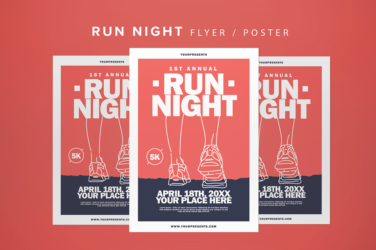 Run Night Flyer in Flyer Templates - product preview 8