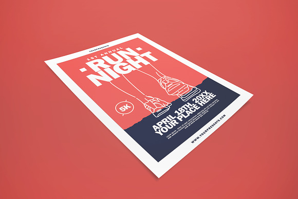 Run Night Flyer in Flyer Templates - product preview 1