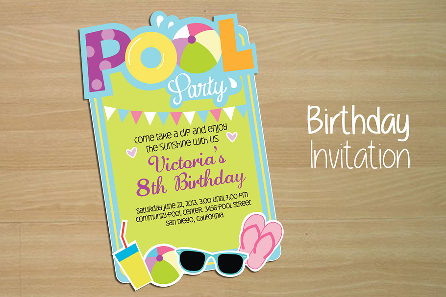 Invitation Pool Party