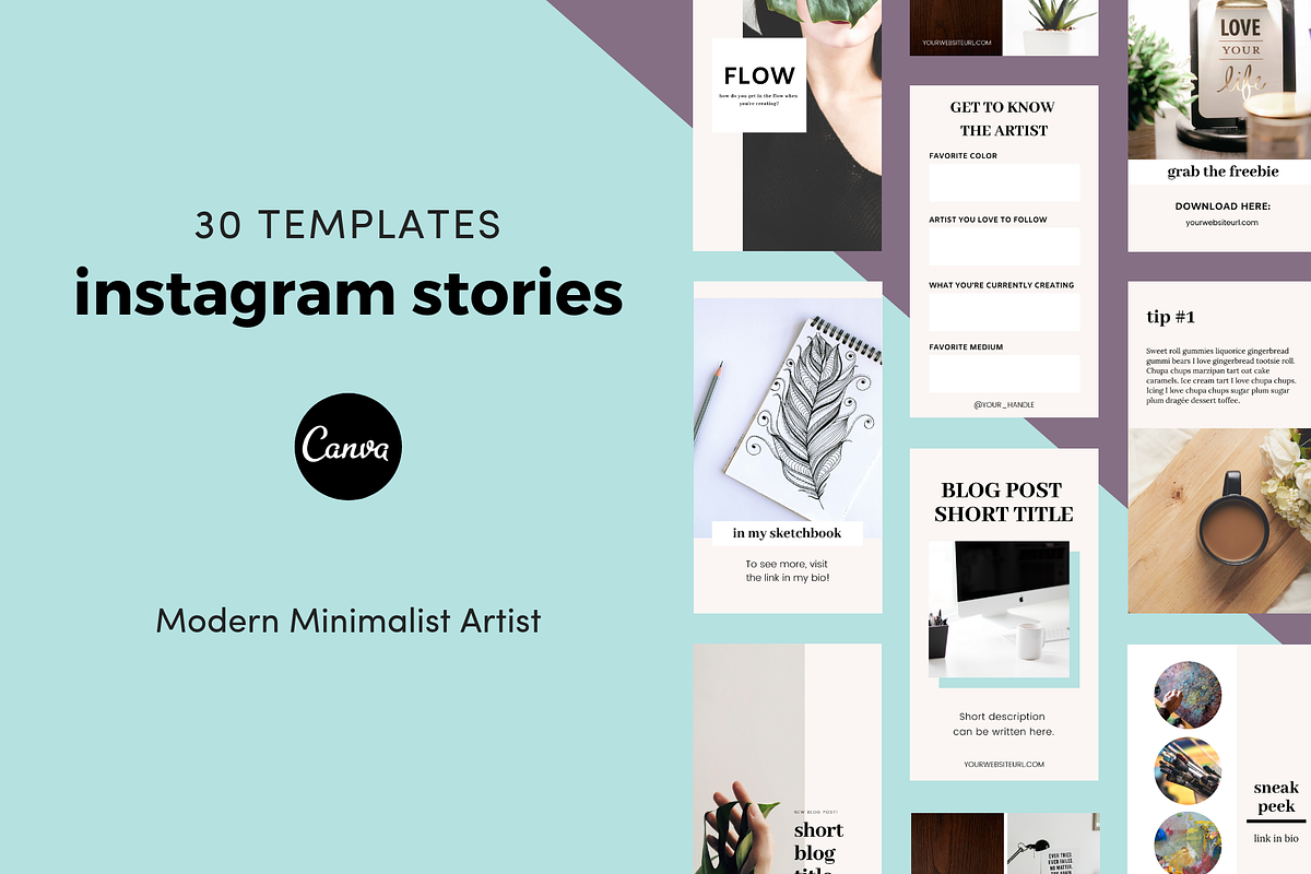 Canva Instagram Stories for Artists in Instagram Templates - product preview 8