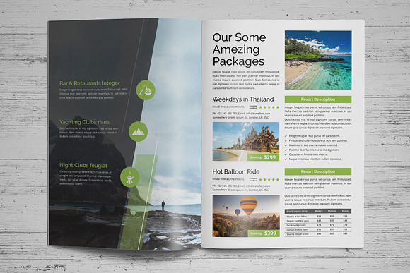 Holiday Travel Brochure Design v4 in Brochure Templates - product preview 6