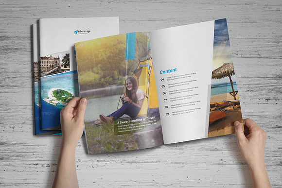 Holiday Travel Brochure Design v4 in Brochure Templates - product preview 12