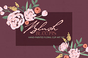 Blush Blooms - Watercolor Clip Art
