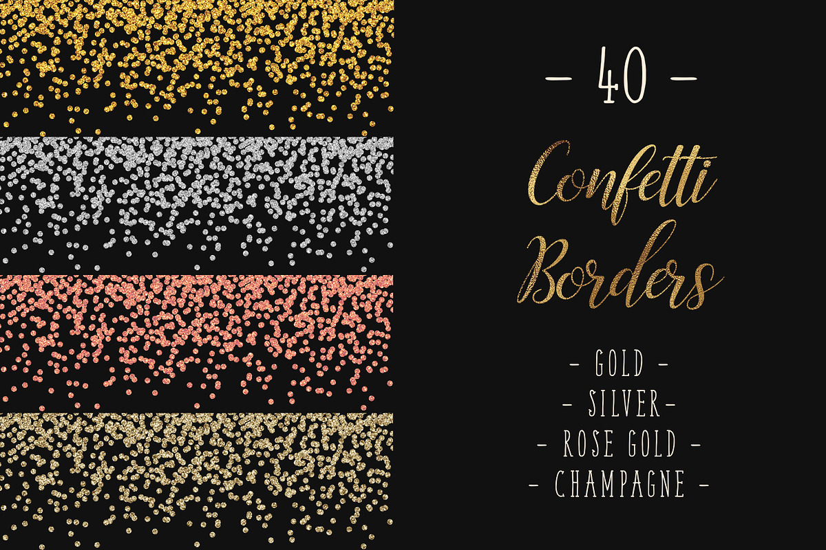 Confetti border overlays in Objects - product preview 8