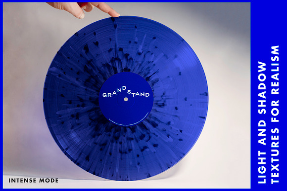 Colored Vinyl Record Mockup in Product Mockups - product preview 2