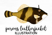 Perons Leatherjacket Vintage Fish