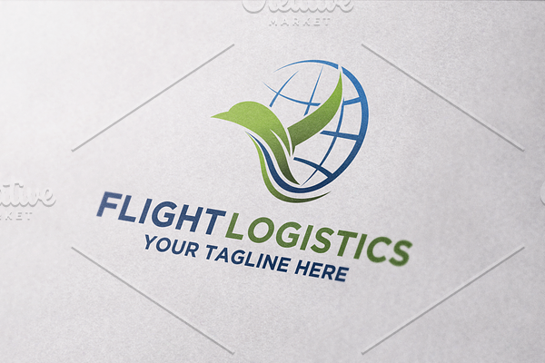 Flight Logistics Logo Template