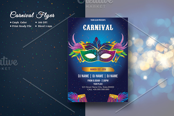 Printable Carnival Flyer V956