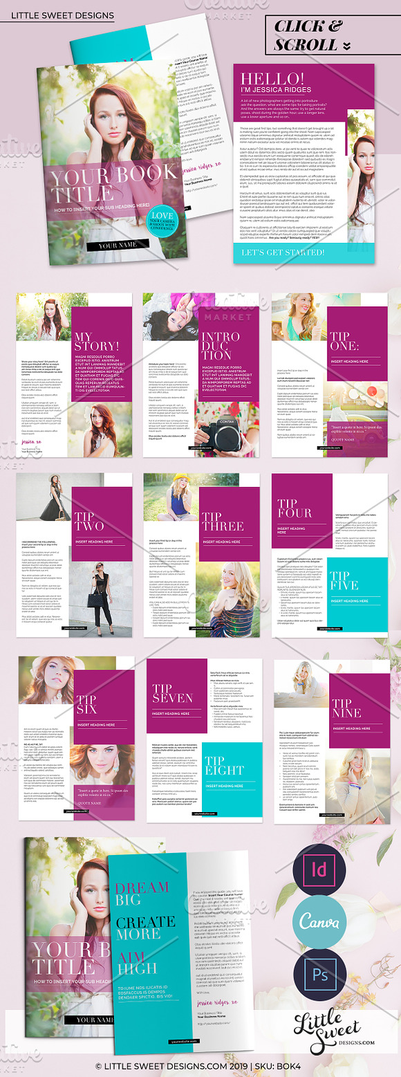 eBook Template - Canva, INDD & PSD in Magazine Templates - product preview 5